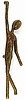 MH112-01 Manhandles Pull (Mirror Image) Approx 7-1/2" Head to Toe.  (Special Order Only)